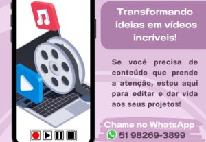 Eu vou editar seus videos com qualidade e estilo