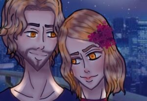 Eu vou desenhar fotos de casal personalizado para você