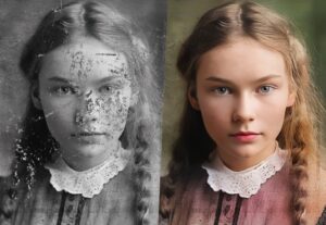 Eu vou restaurar sua foto antiga e até deixá-la colorida