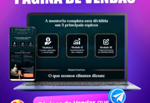 Eu vou fazer sua página de vendas para destacar seu negocio