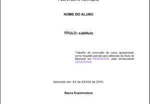 Eu vou formatar sua monografia em normas da ABNT.