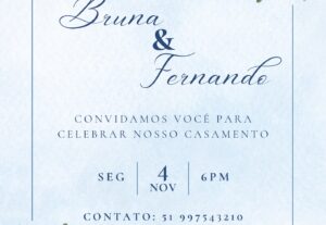 Eu vou fazer um convite/flyer para você