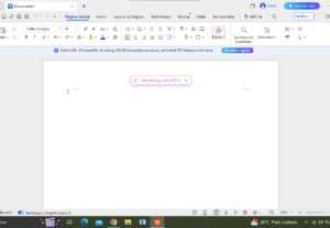 Eu vou fazer documentos no Word.