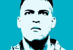 Eu vou criar um design de um jogador de futebol