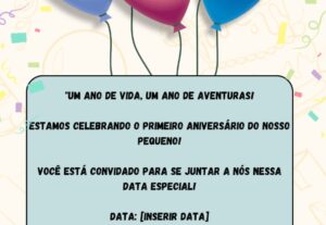 Eu vou fazer o convite digital perfeito para sua festa