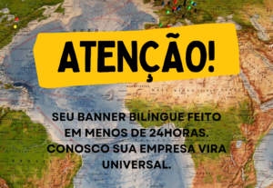 Eu vou Fazer o seu banner bilíngue profissional em 24horas