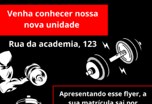 Eu vou fazer o seu flyer