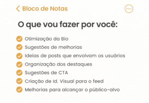 Eu vou estruturar seu Instagram e deixá-lo irresistível