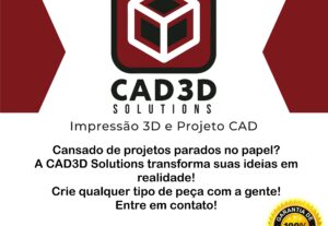 Eu vou Modelar CAD 3D e Desenvolvimento de Peças Funcionais