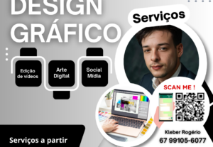 Eu vou criar artes edição de vídeos ou  criação de logo