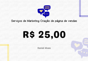 Eu vou fazer sua página de vendas