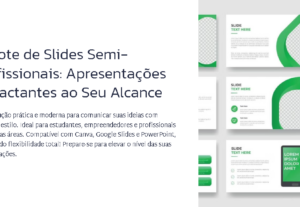 Eu vou criar slides semiprofissionais para você