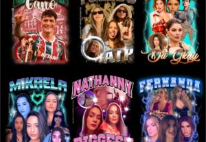 Eu vou Criar uma estampa com suas fotos estilo bootleg