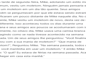 Eu vou traduzir qualquer tipo de texto de sua escolha.