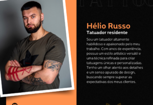 Eu vou criar artes para sua rede social - tema tatuagem