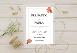 Eu vou fazer um convite de casamento ou aniversário pra você