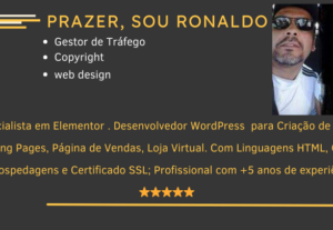 Eu vou Criar a sua página de vendas