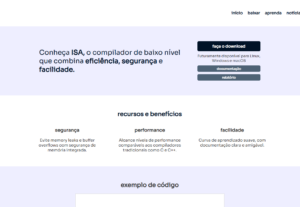 Eu vou fazer uma landing page pra você.