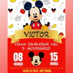Eu vou Fazer seu convite digital de qualquer tema.