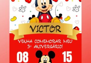 Eu vou Fazer seu convite digital de qualquer tema.