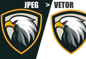 Eu vou vetorizar sua logo jpeg