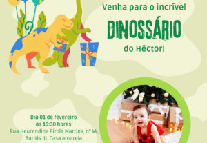 Eu vou criar seu convite de aniversário, chás e afins.