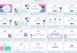 Eu vou fazer slides e/ou vídeos de apresentação