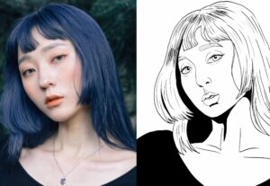 Eu vou Fazer um Retrato em Lineart da sua Foto