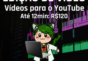 Eu vou editar vídeos longos para o YouTube
