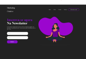 Eu vou criar um landing page para captção de novos clientes