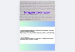 Eu vou transformar seu arquivo manuscrito em texto digital