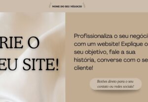 Eu vou criar o seu site perfeito