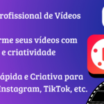 Eu vou editar seu vídeo com qualidade e criatividade