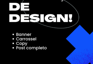 Eu vou fazer Baner, carrossel e post para seu produto.