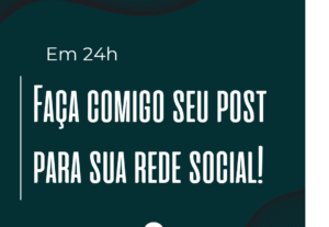 Eu vou fazer Post de Alta Qualidade para sua Rede Social