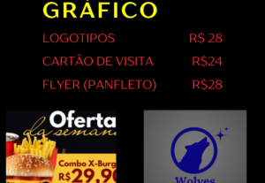 Eu vou fazer sua logotipo, cartão de visita e panfletos