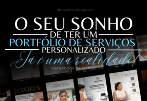 Eu vou fazer seu portfólio de serviços/produtos