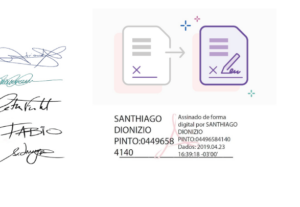 Eu vou digitalizar ou mudar assinatura de docs em pdf