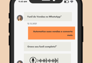Eu vou gravar seu funil de vendas no WhatsApp