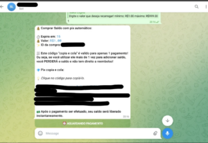 Eu vou fazer um bot do telegram de vendas automatica de logi...