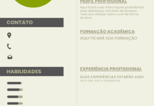 Eu vou fazer o seu currículo personalizado