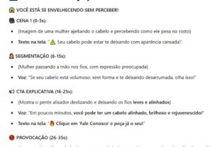 Eu vou criar roteiros para criativos de alta conversão