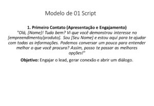 Eu vou criar modelos de scripts para atendimentos on-line
