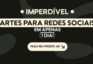 Eu vou fazer uma arte incrível para sua rede social em 1 dia
