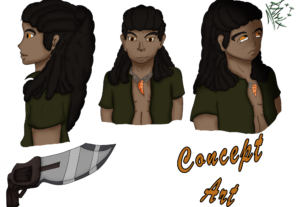 Eu vou desenhar um personagem original para você
