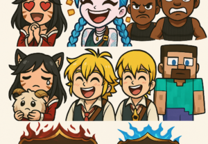 Eu vou criar pacote de emotes para sua twitch ou discord