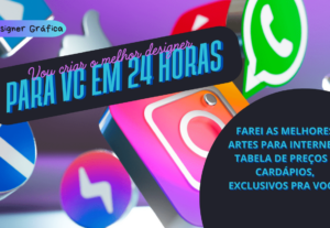 Eu vou  fazer As melhores artes para redes sociais em 24 hor...
