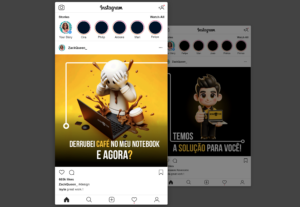 Eu vou fazer 4 postagens para instagram + brinde em 48h