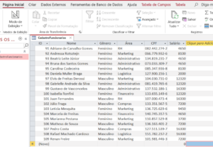 Eu vou fazer um banco de dados para você
