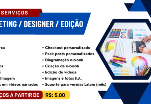 Eu vou FAZER Serviços: marketing / Designer / Edição